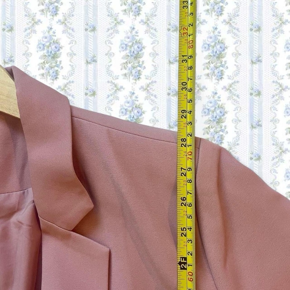 Dusty Pink Blazer/Career Suit Jacket Women's L Large Button Front - Picture 4 of 5